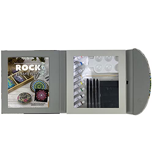 Spicebox Adult Art Craft & Hobby Kits Sketch Plus Rock Painting, Multi Colors, (13459) #TOP2