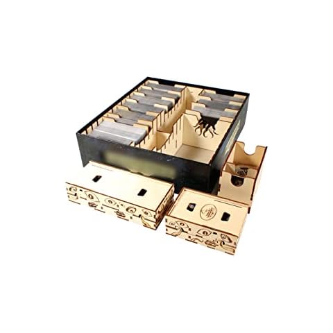The Broken Token Game Organizer - Arkham Horror: The Card Game Revised Core Set Compatible Organizer, Wooden Storage Box for Tabletop Games Cover