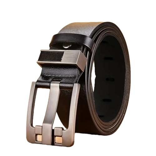 YTR6TW Men's Leather Belt Buckle Casual Jeans Belts Male Fashion Trendy Business Cowboy Style Waistband Belts