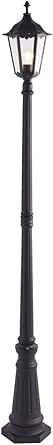 4 Pack | 1M Outdoor Lamp Post Lantern Light | Matt Black & Clear Glass | Traditional Garden Bollard Lamp | Patios, Pathways & Driveways |60W E27 LED - View #14