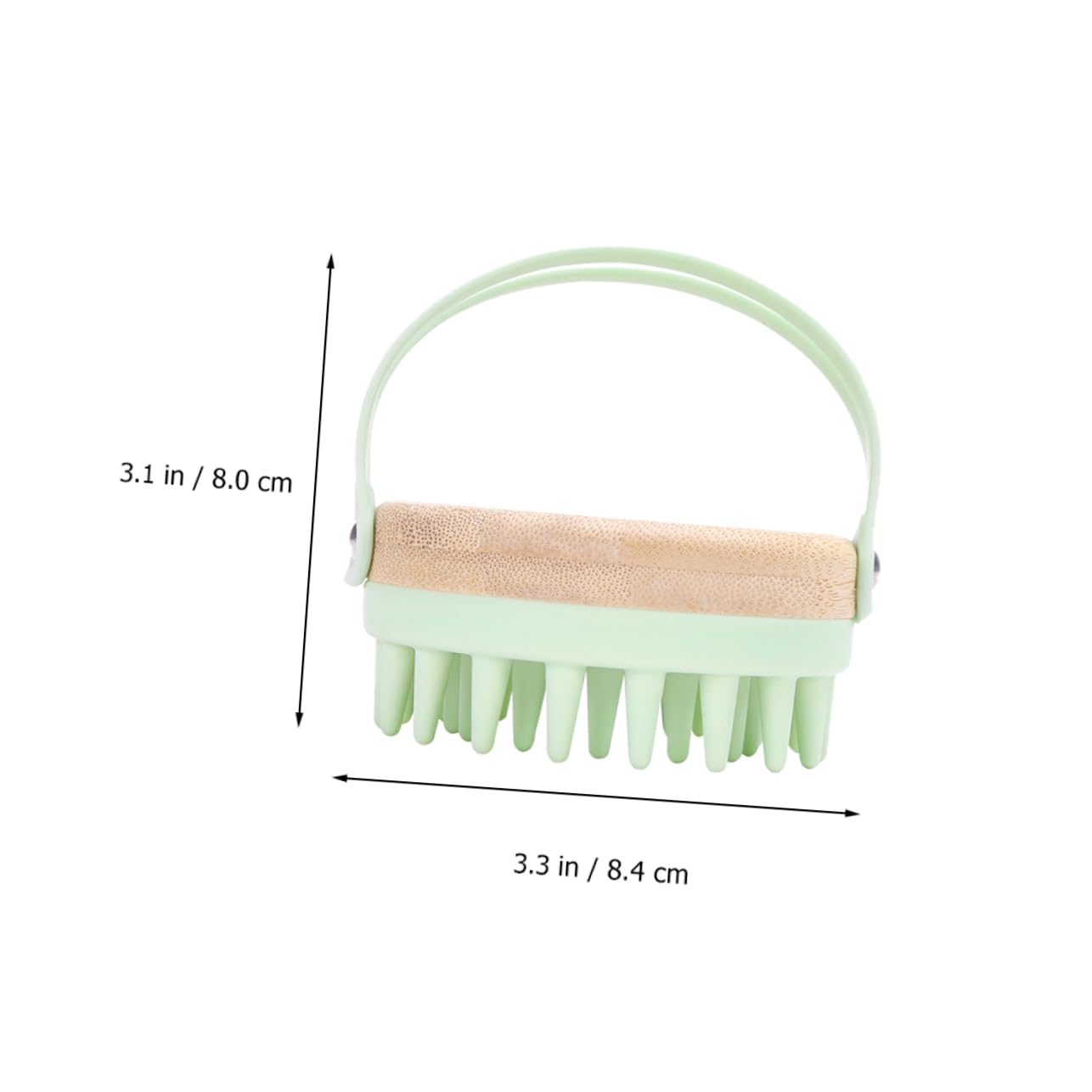 3 Pz Spazzola Per Shampoo Spazzola Per Cuoio Capelluto in Silicone Spazzoloni Siliconici Lavatesta Esfoliante a Antiforfora Commestibile Testa in Silicone Bambù