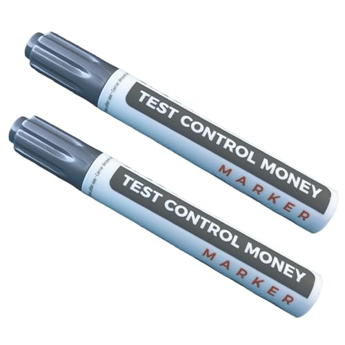 LEMON BLUE Rotulador Detector de Billetes Falsos (Pack 2 unidades). Detector billetes falsos (Euro,...