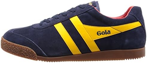 Gola Men's Harrier Sneaker, Navy/Sun/Red, 9 | Image 7