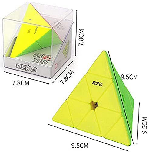 Bokefenuo Qy Ms Pyramid 3X3 Magnetic Speed Puzzle Cube Qy Stickerless Triangle M Magic Cube Toys #TOP2