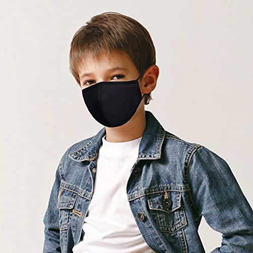 Kids Reusable Face Mask Children Face Masks Cloth Cotton Adjustable Mask 3 Layer Breathable Safety Face Mask For Cute Kid Boys Girls 8 Pcs #TOP1