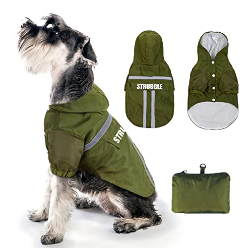 Manteau imperméable pour chien haut de gamme veste de pluie avec capuche