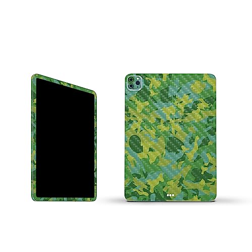 Image of MightySkins Carbon Fiber Skin Compatible With Apple iPad Pro 11 inch M2 4th Gen (2022) Full Wrap Kit - Verde Camouflage | Protective, Durable Textured Carbon Fiber Finish | Easy To Apply | Made in the USA