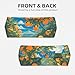 Fashionable Many Big Oranges Printed Sports Headband–Elastic, Moisture-Wicking, Suitable for Running, Yoga, and More