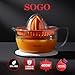 Imagen de Sogo Exprimidor Eléctrico Automático Para Naranja Y Limón Con 2 Conos Y Tapa -Silencioso Con Giro Doble Sentido Y Jarra 0