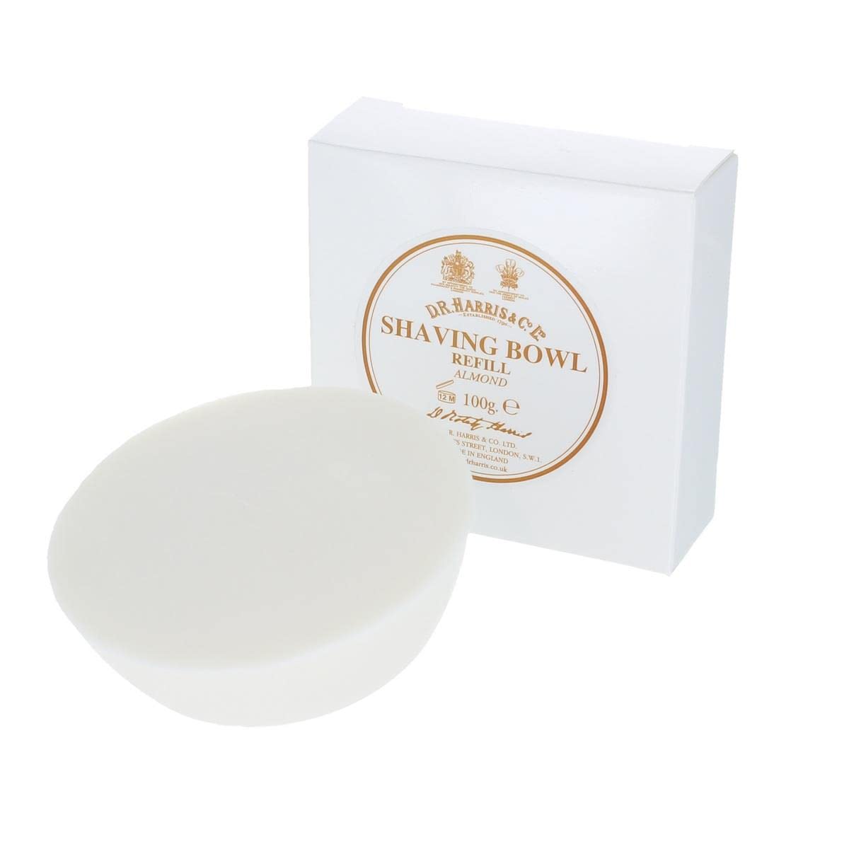 D R Harris Shaving Soap Refill in Almond (100 g)