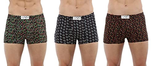 Image of The Tinge Men's Eazy Premium Printed Mini Trunk for Men and Boys|Men's Underwear Trunk (Pack of 3)