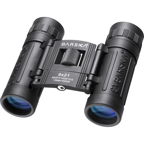 Binoculares compactos Barska 8x21 con prisma Roof miniatura 6