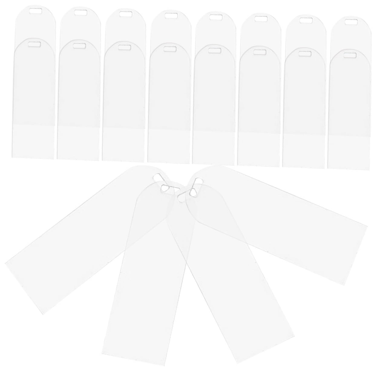 LALAFINA 100pezzi Segnalibri Acrilici Trasparenti Fatti Mano Segnalibri Leggeri e Resistenti Per Lettura e Decorazione Come Regali Per Compleanni e Occasioni Speciali
