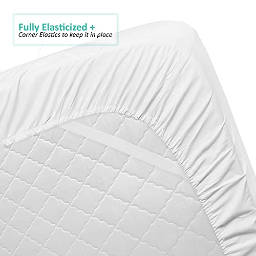 Nestl Fitted Sheets - 90 Gsm Queen - White (King) #TOP4