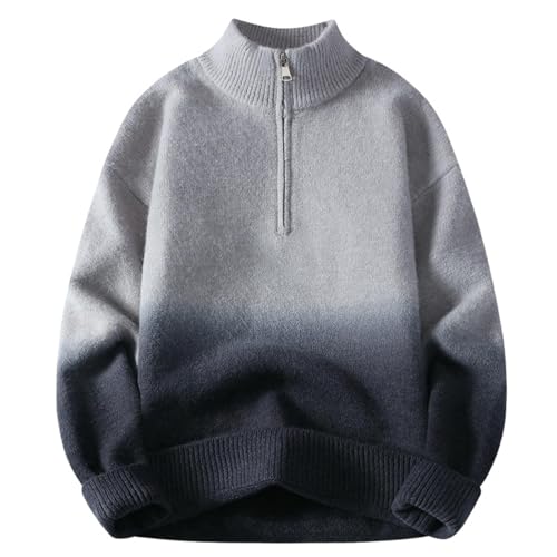 Pull col montant homme en tricot élégant et finitions soignées pour l'automne