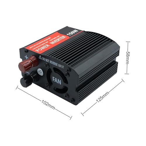 Inversor de corriente solar para coche de 150W y CC 12V a CA 220V con protecciones 2