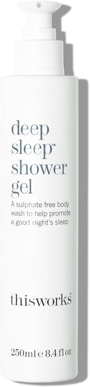 Deep Sleep Shower Gel, 250 ml - Calming Body Wash with Lavender, Camomile and Vetivert Essential Oils - Sleep-Inducing Sulphate-Free Shower Gel for Men and Women