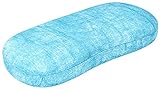 Robustes Brillenetui GALAPAGOS in zeitlosem Denim Design mit Metallscharnier (Türkis)