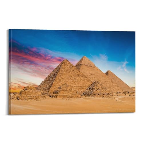 Poster de paysage pyramides pour transformer un mur vide en decoration esthetique
