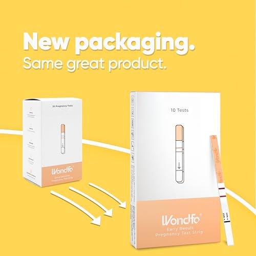 Image of Wondfo 3.5mm Early Result Pregnancy Test Strips - Get Results 6 Days Sooner Than Missed Period-Sensitive and high-Accuracy HCG Testing Kit at 10 MIU /ml Cut-Off -[10 Packs]
