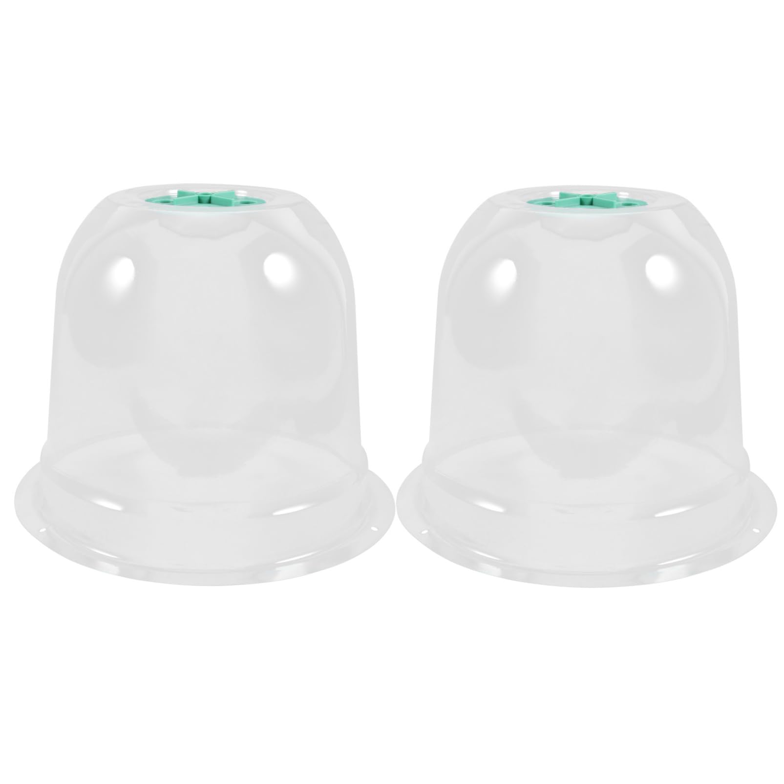 Toddmomy 2pcs Garden Cloche Plant Dome Clear Plastic Humidity Covers for Outdoor Faux Plants Greenhouse Protectors for Winter Growth Spaces