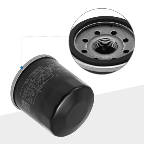 Image of Saihisday Oil Filter 5GH-13440-60-00 5GH-13440-61-00 Compatible with YAMAHA Motorcycle(Black)