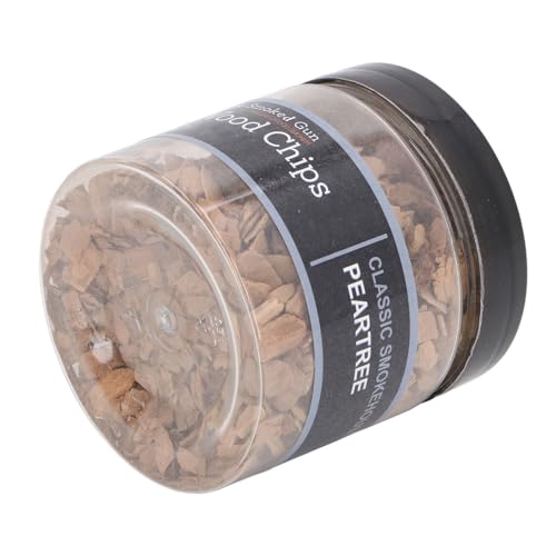 Dilwe Astillas de Madera para Fumar Fruitwood, Astillas con Sabor a Humo para Ccteles, Whiskies y Ms (Pera