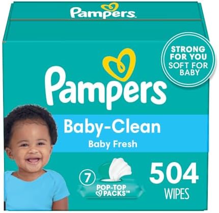 Pampers Baby Fresh Scented Baby Wipes, 504 count