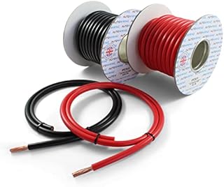 Autowiring Automotive Hi-Flex 110 Amp 16mm² Battery/Starter/Inverter/Welding PVC Cable Wire (Black, 1 Metre)