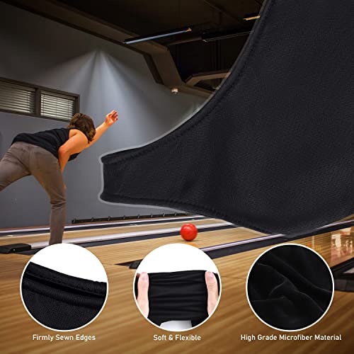 TOBWOLF 2PCS Bowling Seesaw Bag, Microfiber Bowling Ball Polisher Cleaner, Washable Bowling Ball Cleaner Holder Bag, Bowling Polisher Bag, Polisher and Carrier for Bowling Ball Cleaning