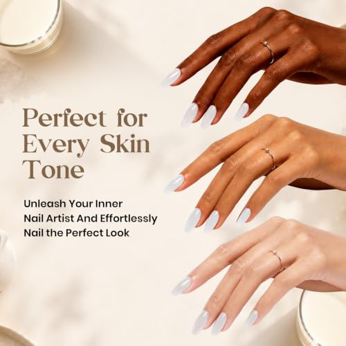 Image of Beetles Milky White Gel Nail Polish, Milk Lotion15ml Nude Jelly Nail Color