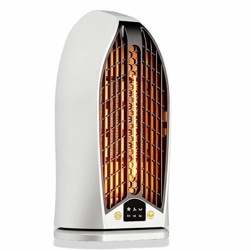 Wenbones Raumheizer, 1200W Tragbarer Elektroheizer mit PTC-Keramik-Heiztechnologie,...