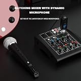 Dytabepl UHF-XLR system adapterowy, bezprzewodowy nadajnik/odbiornik mikrofonu dynamicznego, gitary, miksera audio, systemu PA