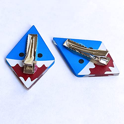Pinza de cabello Anime Shark Girl azul miniatura 6