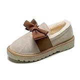 ❤ Rutschfeste Außensohle, starker Griff: Wählen Sie sorgfältig eine hochwertige Gummilaufsohle für Sie, weich und bequem, leicht und verschleißfest, 360 ° rutschfest, Rundumgriff und verbessern Sie den Griff des Fußes. Mit diesen Schuhen können Sie leicht mit Regen und Schnee umgehen. Wärmen Sie sich und folgen Sie jedem Schritt, um die Wintervitalität bequem freizusetzen.