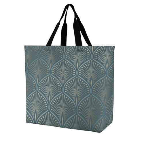 Sac de courses léger et robuste bleu sarcelle idéal pour vos week-ends à la plage
