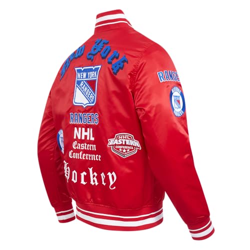 Image of Pro Standard Mens NHL Old English Satin Jacket