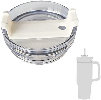 Tumbler Lids 40 OZ Replacement Compatible for Stanley Adventure Quencher Travel Tumbler Cup Lid Plastic Rotation and Cover Set