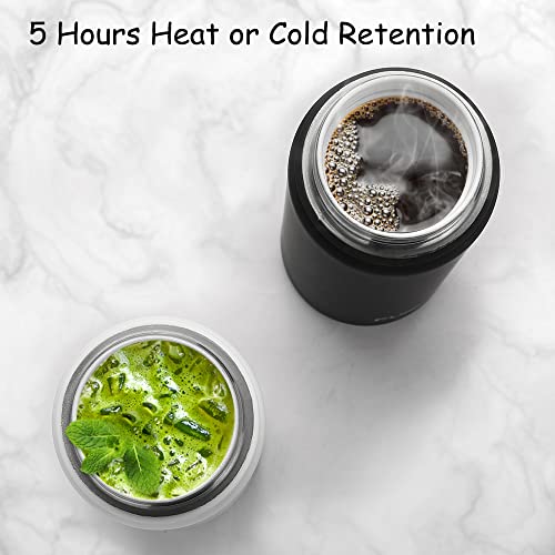 Funkrin Insulated Coffee Travel Mug With Ceramic Coating, 18Oz Wide Mouth Flex Cap Water Bottle, Vacuum Stainless Steel Leak-Proof Thermos Tumble Flask Cup For Office School Outdoors #TOP3