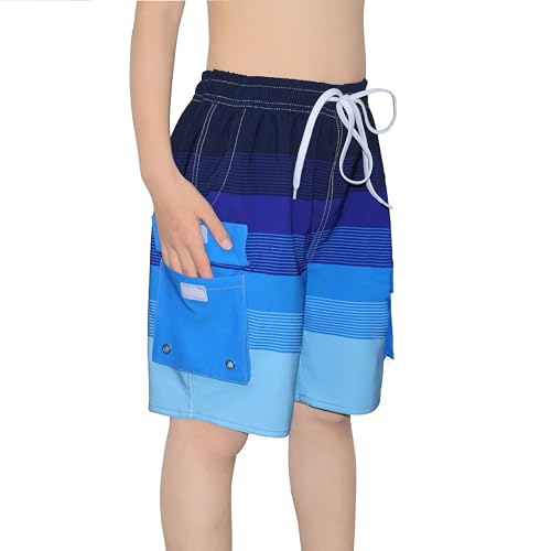 Boys Swim Trunks Compression Liner 9 Inch Board Shorts Quick Dry Bathing Suit with Boxer Brief Swimwear2