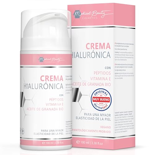 Medical Beauty Crema de Ácido Hialurónico 100ml - con Péptidos, V...