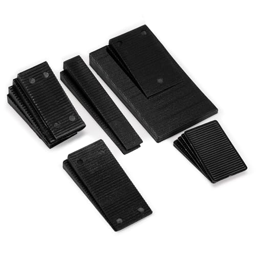 16 Pack Black Plastic Composite Leveling Shims
