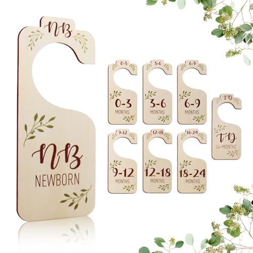 Save 50% on Baby Closet Dividers - Set of 8 Wooden Organizers