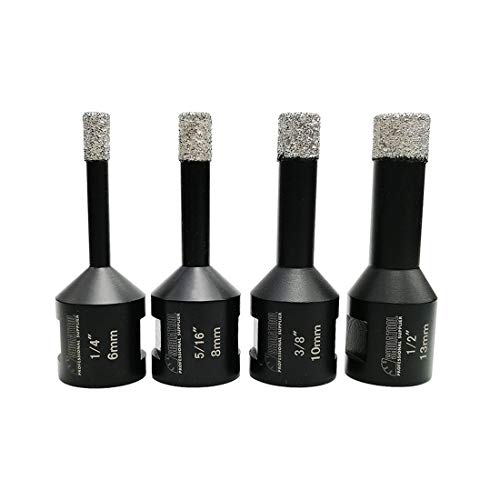 Juego de 4 Brocas de Diamante 6 8 10 y 13 mm miniatura 1