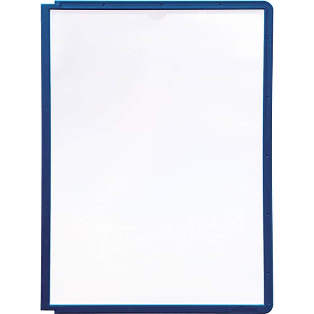 Durable SHERPA Display Panels | A4 Format in Dark Blue | Pack of 5 Panels | To Be Used with SHERPA Display Units