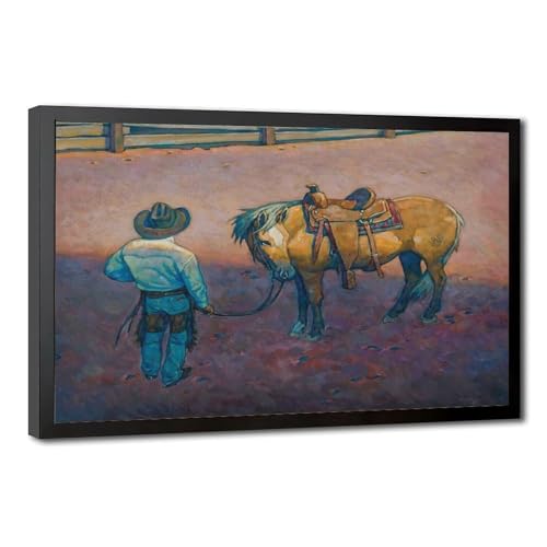 Impression sur toile Young Palomino Howard Post deco murale prete a poser pour petit espace