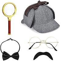 HEAWAA 5Pcs Accesorios de Disfraz de Detective, Accesorios para