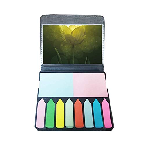 Marque-page autocollant tulipe greenery bloc note adhésif motif fleurs pour livre et bureau