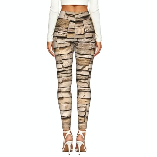 Leggings elásticos Rustic Rocks de longitud completa para máxima flexibilidad en yoga 4