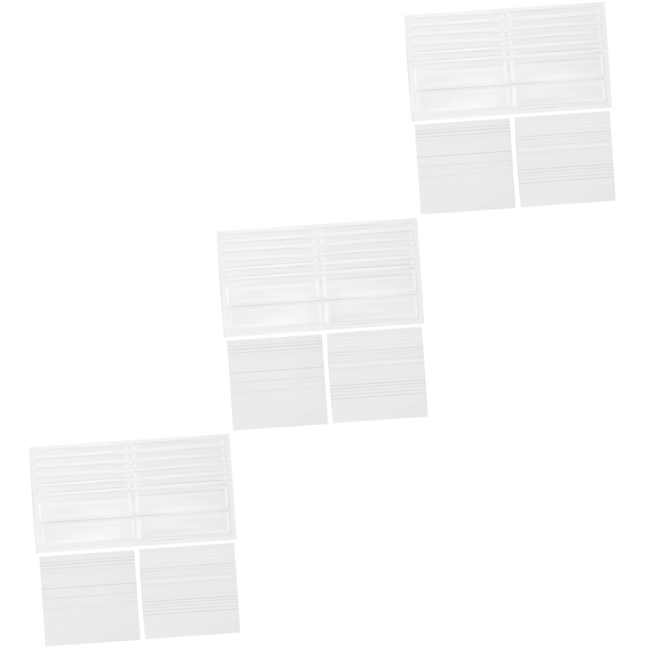 TEHAUX 3sätze Selbstklebende Etikettenhalter Mit Papier-einsätzen Transparent Für Archivierung Und Organisation Und Ordnern